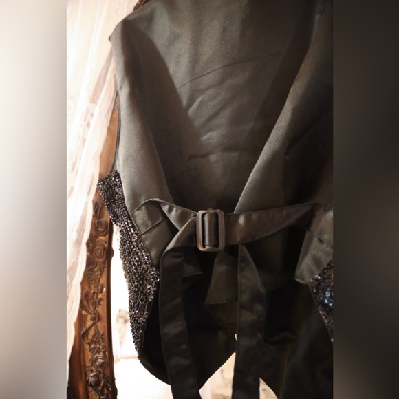 Vintage Sequin Music Note Vest - Picture 7 of 10